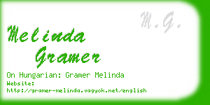 melinda gramer business card